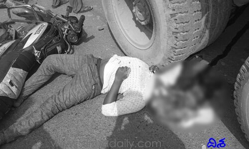 రోడ్డు ప్రమాదంలో వ్యక్తి స్పాట్ డెడ్..