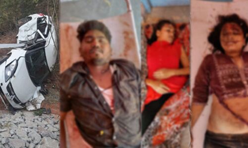 తెలంగాణలో ఘోర రోడ్డు ప్రమాదం.. తునాతునకలైన మృతదేహాలు