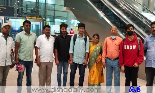 ఉక్రెయిన్‌కు నుంచి షాద్ నగర్‌కు చేరుకున్న సాయి శశాంక్
