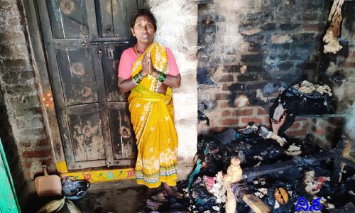 కూలి పని చేసి ఇంటికి వచ్చిన మహిళకు షాక్!