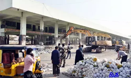 గడ్డి అన్నారం మార్కెట్‌ను ఖాళీ చేయండి