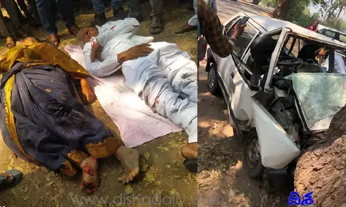 ఘోర రోడ్డు ప్రమాదం.. మాజీ ఎంపీటీసీ దంపతులు మృతి
