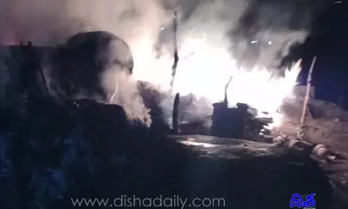 పూరిగుడిసె దగ్దం...మహిళ సజీవ దహనం