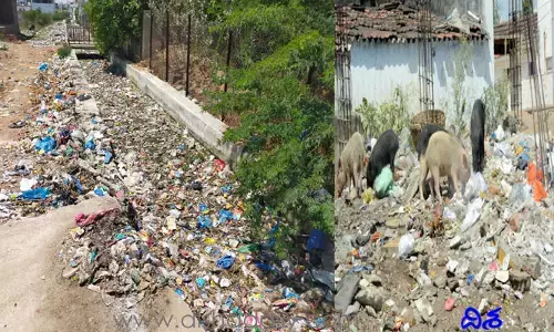 ముక్కులు మూస్తే కానీ వెళ్లలేని పరిస్థితి.. అది సంగారెడ్డి మున్సిపాలిటీ దుస్థితి