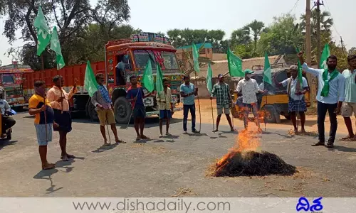 చిన్న జీయర్ స్వామి దిష్టిబొమ్మ దగ్ధం