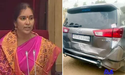 ఎమ్మెల్యే పద్మాదేవేందర్ రెడ్డికి త్రుటిలో తప్పిన ప్రమాదం