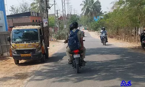 వాళ్లకు డబుల్ హెల్మెట్ వద్దా...?