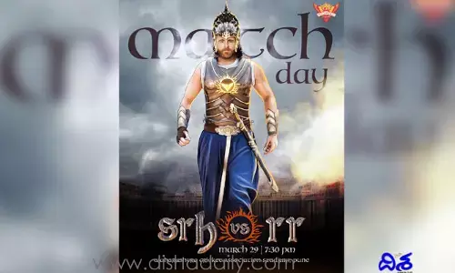 బాహుబలి గెటప్‌లో సన్‌రైజర్స్ హైదరాబాద్ కెప్టెన్