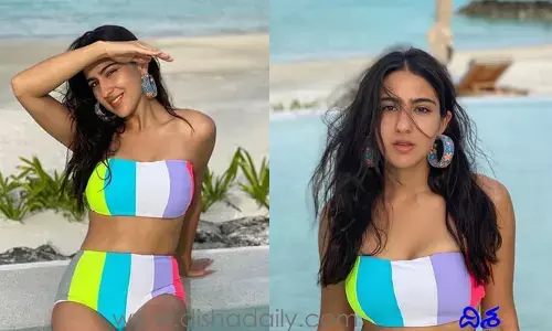 రంగు రంగుల బికినిలో అదరగోడుతున్న బీ- టౌన్ బ్యూటీ..