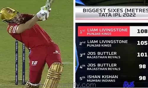 IPL 2022లో అతిపెద్ద సిక్సర్‌ కొట్టిన లియామ్ లివింగ్‌స్టోన్