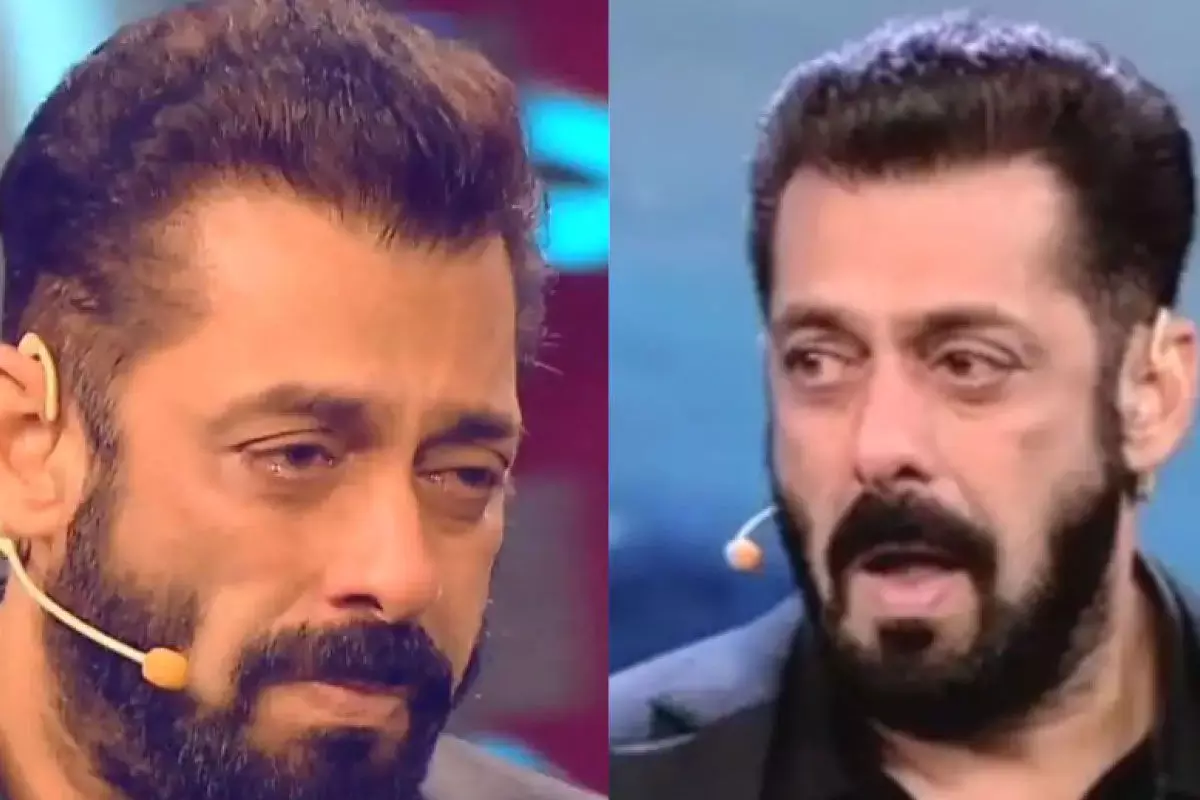 Salman Khan breaks down in tears at the stage of iifa awards Salman Khan breaks down in tears at the stage of iifa awards