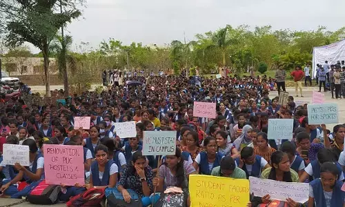 RGUKT Basara IIIT students Continue Their protest against minister sabitha indra reddy words