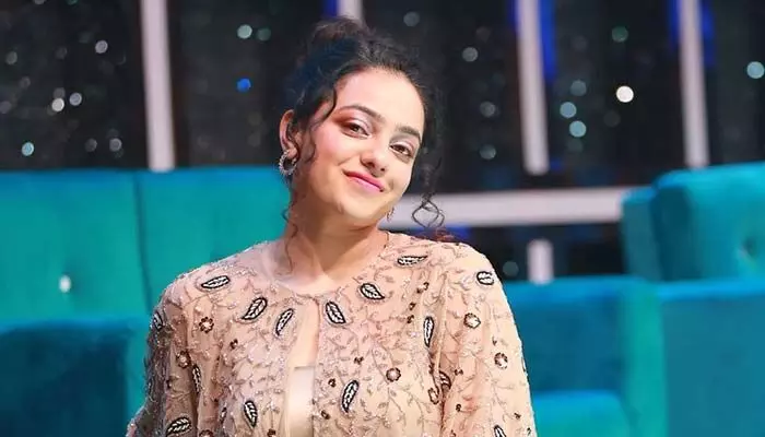 Nithya Menen looks fab on the sets of Telugu Indian Idol