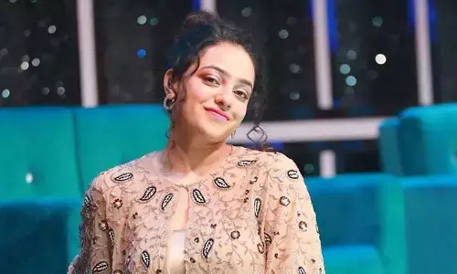 Nithya Menen looks fab on the sets of Telugu Indian Idol