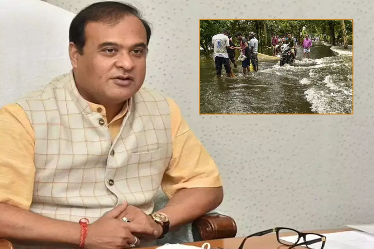 Assam Floods CM Himanta Biswa Sarma Conducts Aerial Survey Of Flood Hit Silchar Town