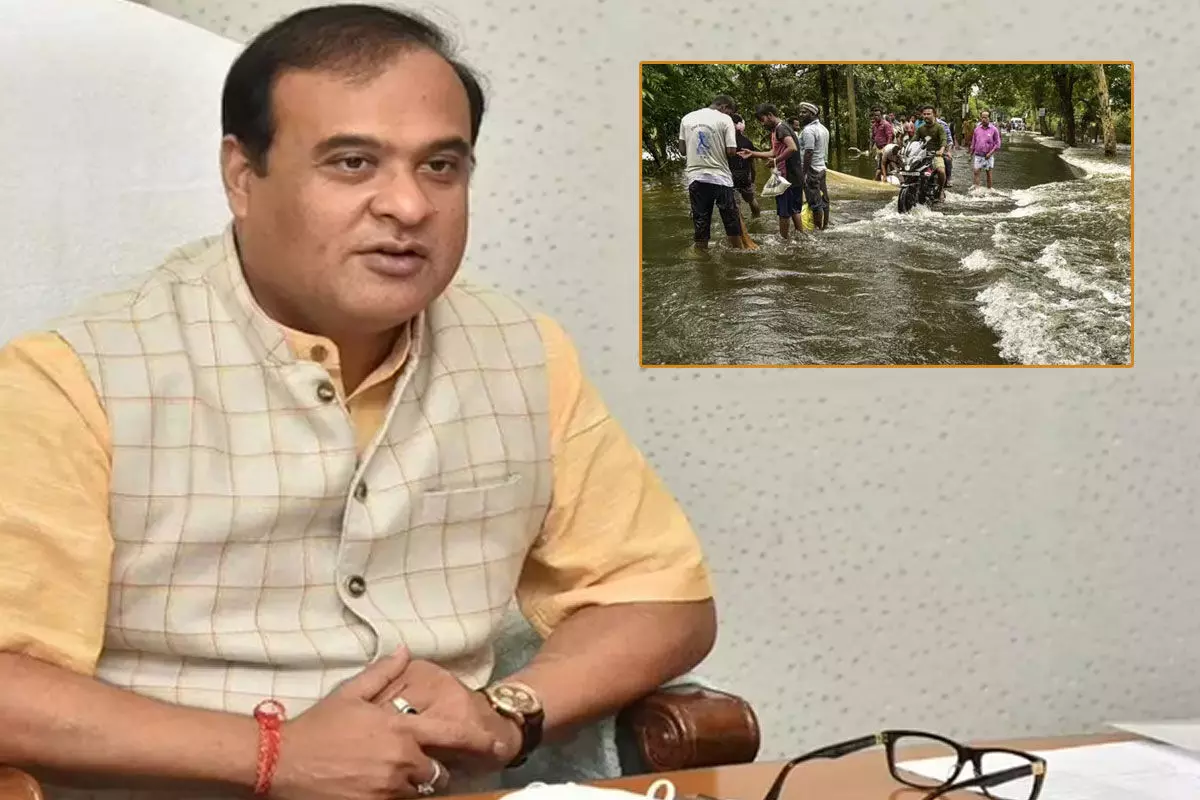 Assam Floods CM Himanta Biswa Sarma Conducts Aerial Survey Of Flood Hit Silchar Town Assam Floods CM Himanta Biswa Sarma Conducts Aerial Survey Of Flood Hit Silchar Town