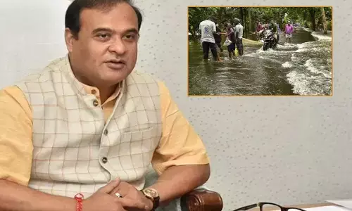 Assam Floods CM Himanta Biswa Sarma Conducts Aerial Survey Of Flood Hit Silchar Town