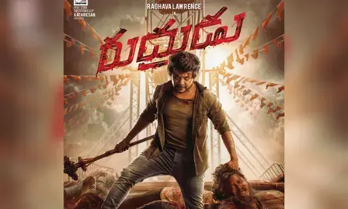 First Look Poster Of Rudrudu Starring Raghava Lawrence has been Released