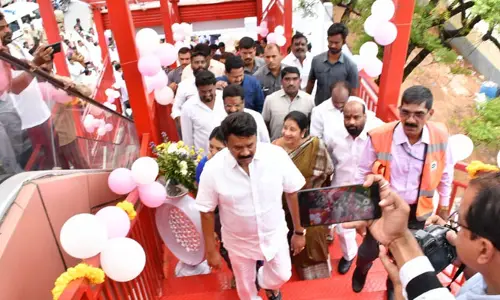 Foot Over Bridge has been inaugurated in Secunderabad by Minister Talasani Srinivas