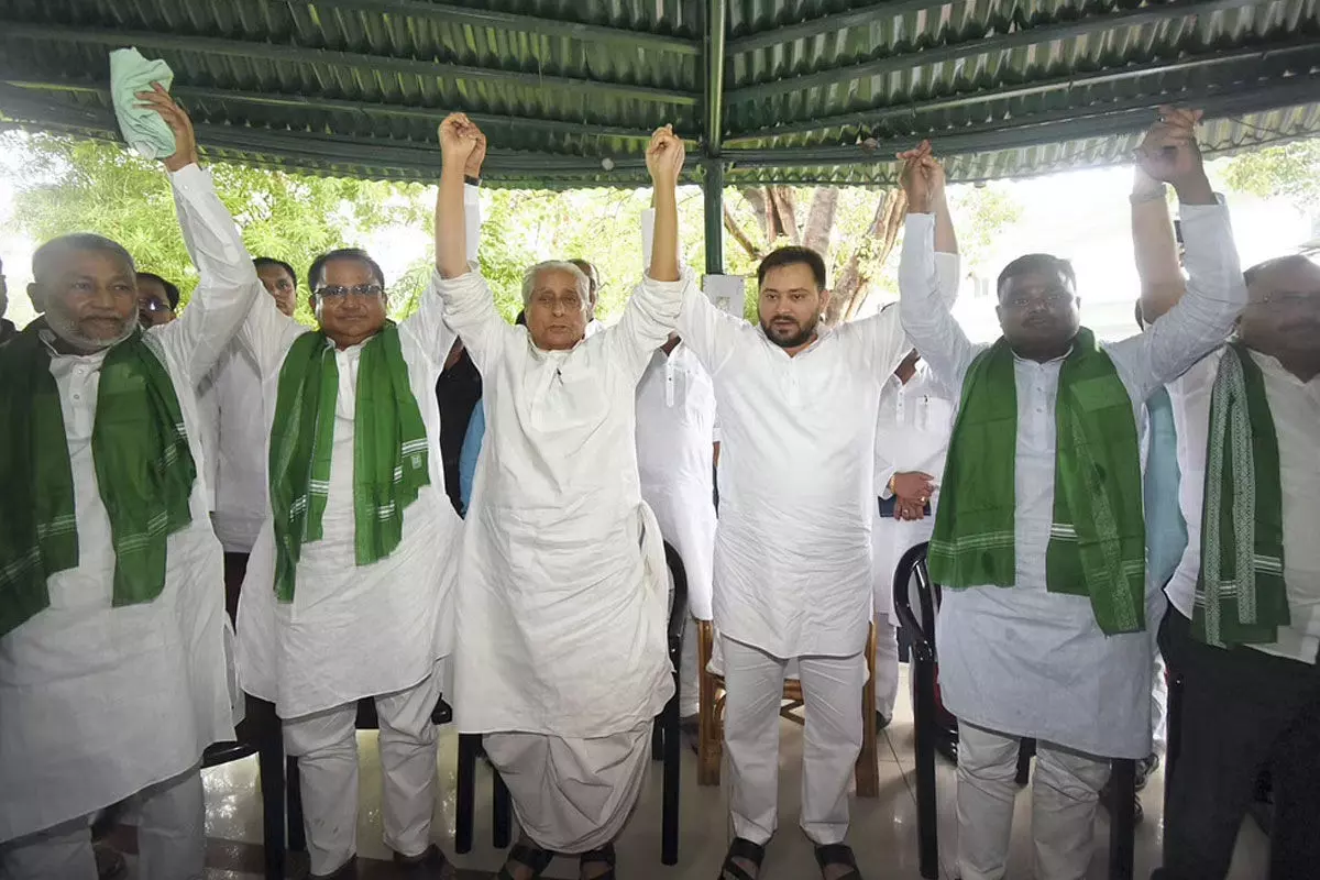 Four Of Five AIMIM MLAs Join RJD Party In Bihar Four Of Five AIMIM MLAs Join RJD Party In Bihar