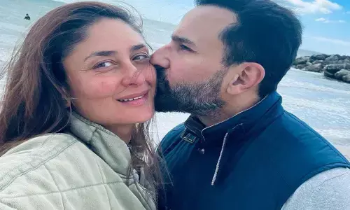 Kareena Kapoor Gets Kiss From Saif Ali Khan In London Trip