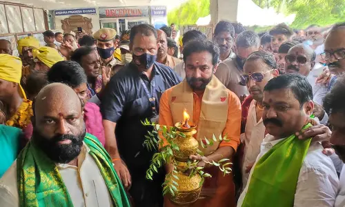 Union Minister Kishan Reddy Participated in Lal Darwaza Bonalu at Telangana Bhavan, New Delhi
