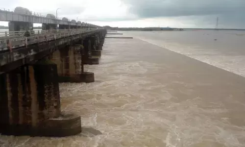 Godavari Crosses Third Danger Mark at Dhavaleswaram barrage