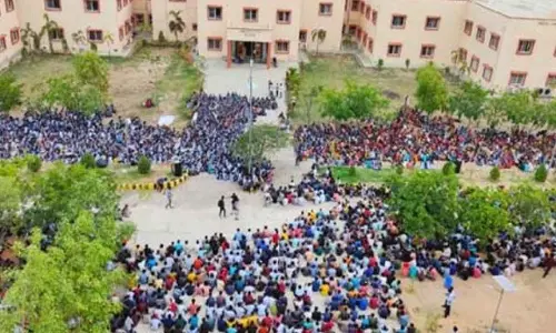 Basara IIIT Student Agitation In Front of the Administrative Office