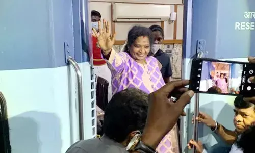 Governor Tamilisai is Going to Bhadrachalam to visit flooded Areas