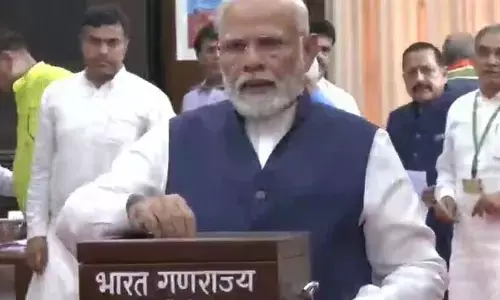 PM Modi Cast a Vote in Presidential Election