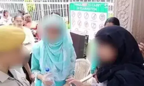 Muslim NEET Aspirants Face Trouble at Exam Centre for wearing hijab