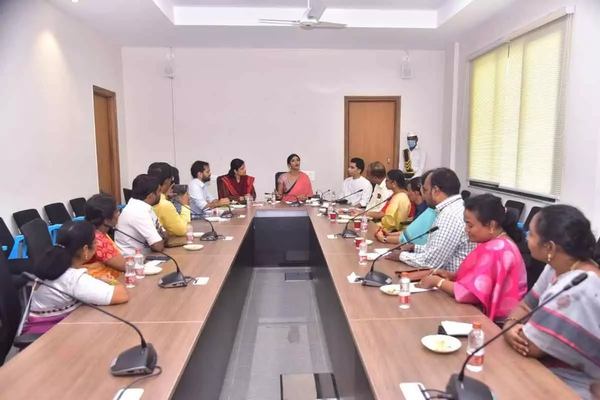 Government School in Yadadri Is Adopted by Manchu Lakshmi Government School in Yadadri Is Adopted by Manchu Lakshmi