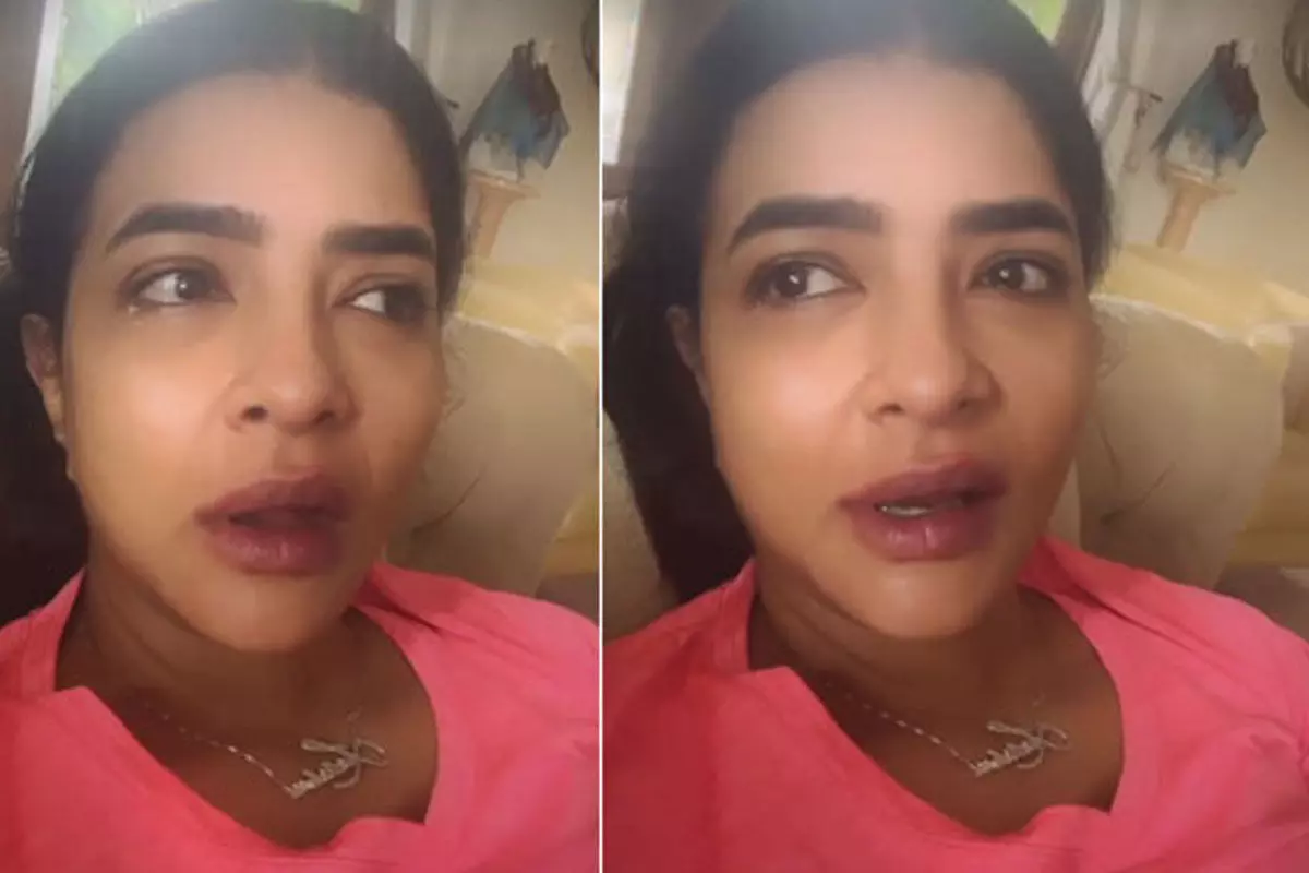 Manchu Lakshmi Shares Crying video for her Daughter Vidya Nirvana On Instagram