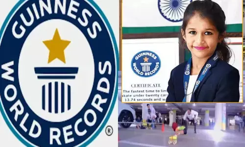 లింబో స్కేటింగ్‌లో ఏడేళ్ల చిన్నారి గిన్నిస్ వరల్డ్ రికార్డ్