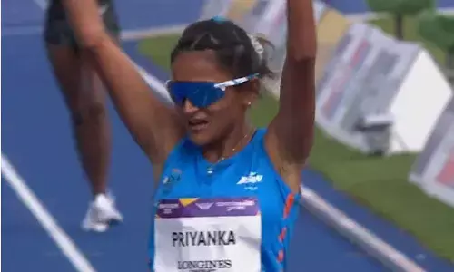 Priyanka Goswami Becomes First Indian Woman to Win Silver Medal in Race Walk at CWG 2022
