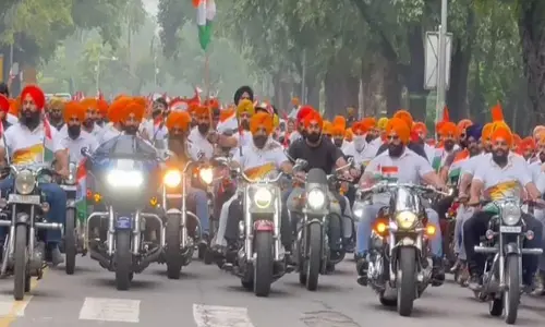 750 Bikers took part in Bike Rally Under Har Ghar Tiranga Campaign