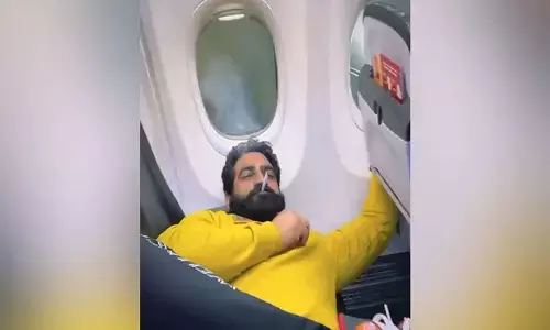 ఫ్లైట్‌లో సిగ‌రేట్ తాగిన సెల‌బ్రిటీ.. ఆ త‌ర్వాత‌..?!  (వీడియో)