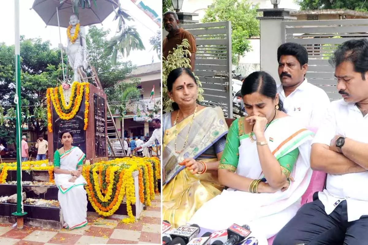 Kodad Municipal Chairperson was Insulted on Independence Day celebrations Kodad Municipal Chairperson was Insulted on Independence Day celebrations