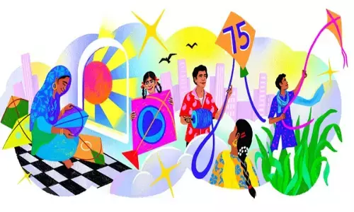 గాలిపటాల సంప్రదాయాన్ని ప్రతిబింబించేలా.. గూగుల్ స్పెషల్ ఇండిపెండెన్స్ డూడుల్!