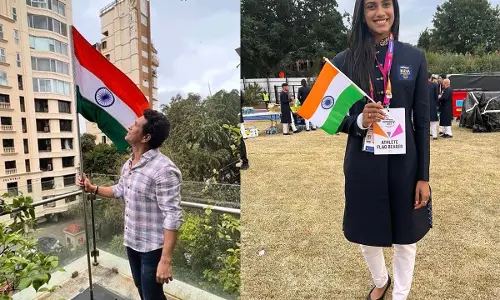 స్వాతంత్య్ర దినోత్సవ వేడుకల్లో క్రీడాకారులు