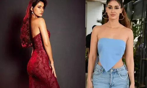 పింక్ గౌన్‌లో పిచ్చెక్కిస్తున్న హాట్ బ్యూటీ.. లో దుస్తులు కనిపించేలా
