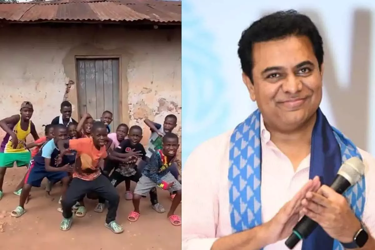 నైజీరియన్ చిన్నారుల డ్యాన్స్ కు KTR ఫిదా.. నైజీరియన్ చిన్నారుల డ్యాన్స్ కు KTR ఫిదా..