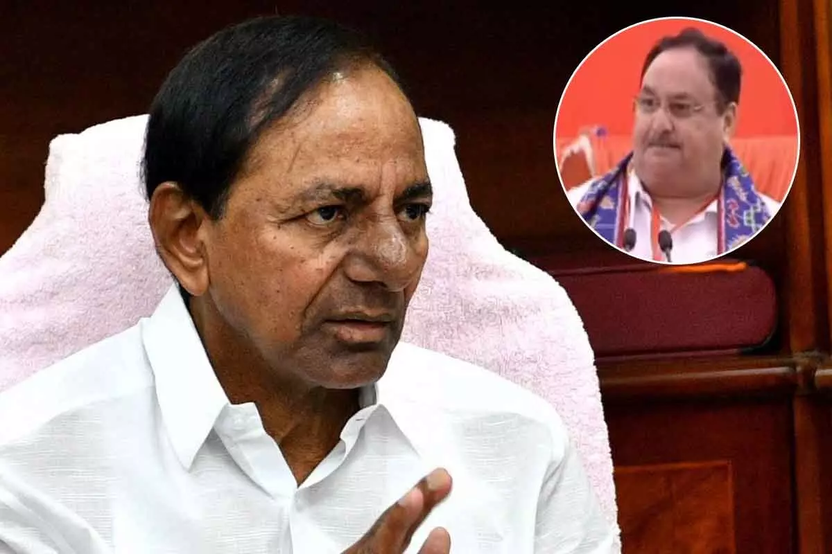 కేసీఆర్ అవినీతి ఢిల్లీ వరకు పాకింది: J P Nadda కేసీఆర్ అవినీతి ఢిల్లీ వరకు పాకింది: J P Nadda