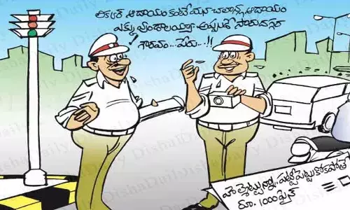 Disha Cartoon: ట్రాఫిక్ పోలీస్ కార్టూన్ 21-05-2022