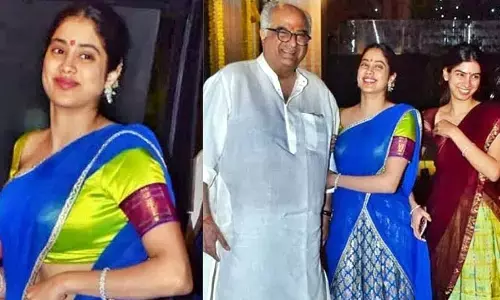 అచ్చమైన తెలుగమ్మాయిగా శ్రీవారిని దర్శించుకున్న బాలీవుడ్ బ్యూటీ..Janhvi Kapoor