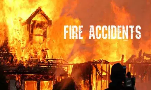 నెక్సా సర్వీస్ సెంటర్‌లోఅగ్నిప్రమాదం