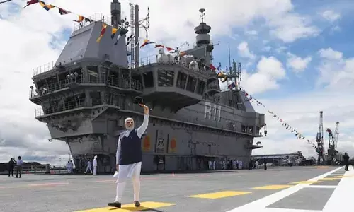 వర్ణించడానికి మాటల్లేవు.. PM Modi recalls time spent on board INS Vikrant