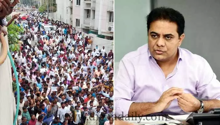 వీఆర్ఏలను చర్చకు పిలిచిన మంత్రి కేటీఆర్ వీఆర్ఏలను చర్చకు పిలిచిన మంత్రి కేటీఆర్