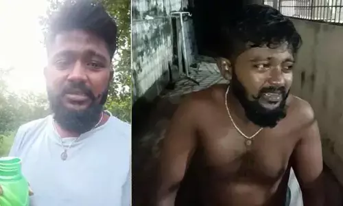 మనస్తాప౦తో యువకుడు ఆత్మహత్యాయత్నం(వీడియో)