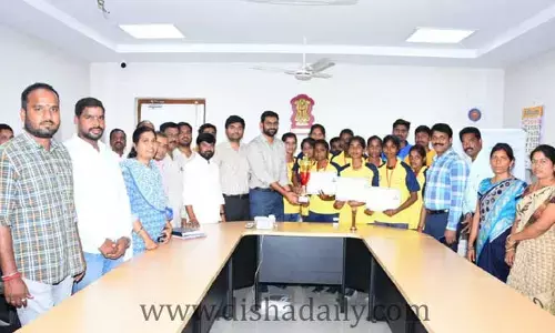 బాలికలు షూటింగ్ బాల్ తో పాటు విలువిద్య క్రీడల్లో రాణించాలి.. కలెక్టర్ జితేష్ వి పాటిల్